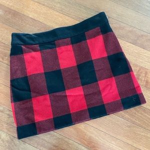 J. Crew factory size 6 wool Buffalo check skirt